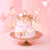 Topper piker dekoracja tort motyle roczek urodziny baby shower złoty 10szt